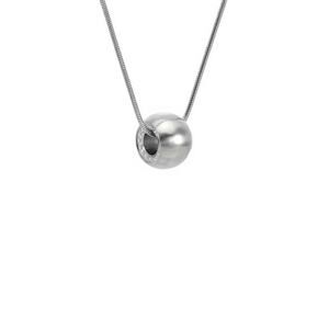 B.Tiff Pave Hollow Globe Pendant Necklace with Black Chain (Retail $90)
